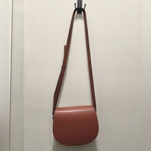 Uniqlo Tan Saddle Crossbody Bag